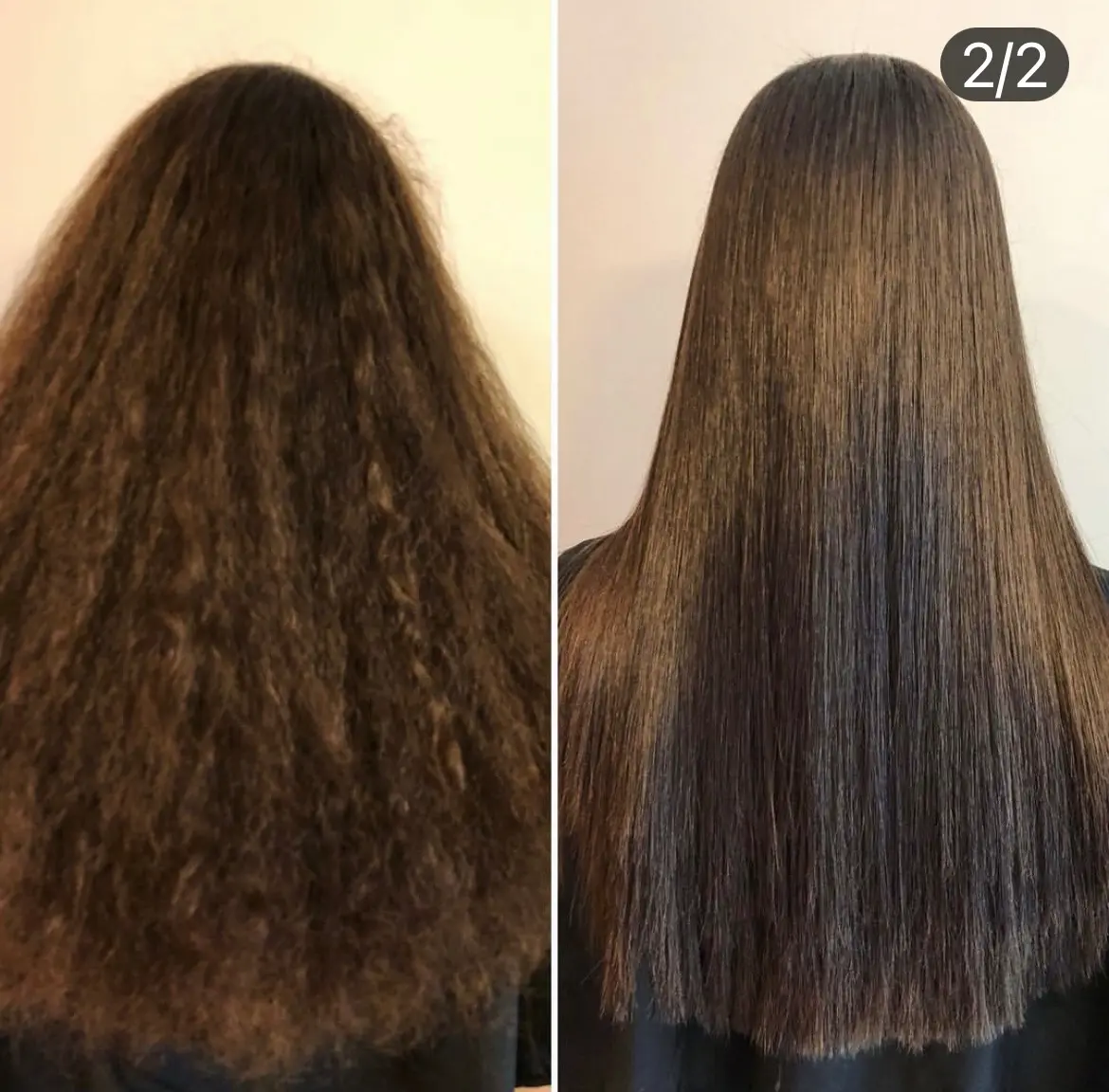 Japanese Hair Straightening before and after